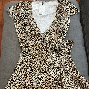 H&M dress leopard print